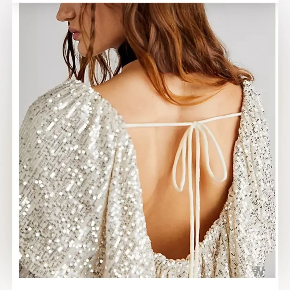 Free People Sequin Top
